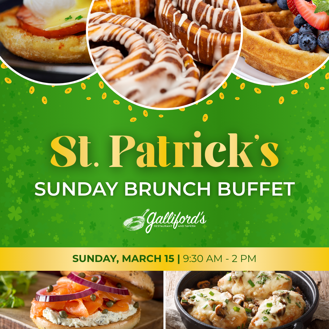 St. Patrick's Sunday Brunch Buffet Event Graphic