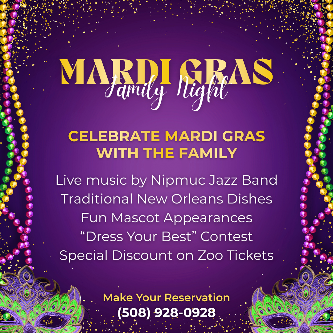 Mardi Gras Family Night at Galliford's Restaurant & Tavern, Thursday, February 19, 2026