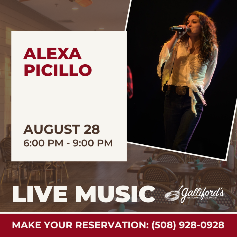 Live music by Alexa Picillo at Galliford's Restaurant and Tavern, August 28