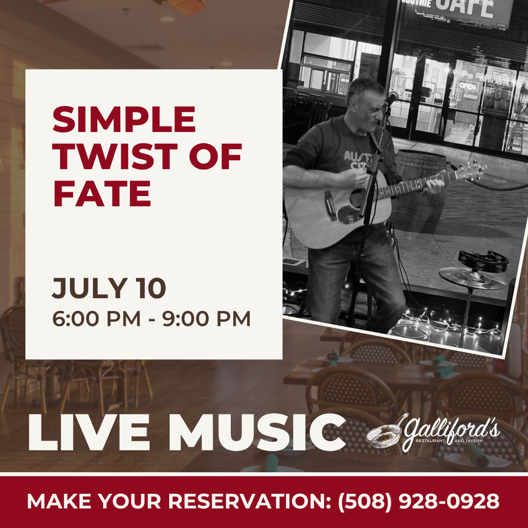 Simple Twist of Fate at Galliford's Restaurant and Tavern, July 10